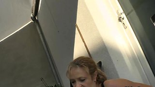 Busty German mature fucks big cock