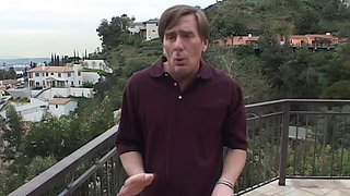 Middle-aged man fucks his babysitter enhanced