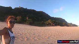 Big Ass Thai Amateur Girlfriend Horny Sex After Being On A Beach