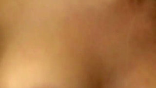 Lovely blonde fucked and sprayed on her natural tits