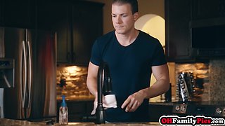 Creepy teenage Scarlet Skies fucks stepbro