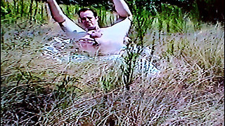 Vintage Jon Scarecrow anal plundering and masturbation