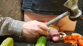 CBT. Extreme Dick and Urethral Torment in the Kitchen! Cooking Cock 2. Episode 3/3. Full.