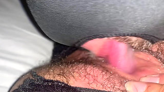Missionary POV Fuck with Cumshot on Very Hairy Pussy