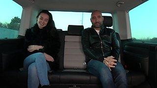 Freya Dee enjoys while getting fucked in the back of a car