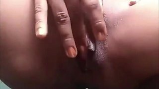 Beautiful African Girl Fingering Pussy and Asshole...