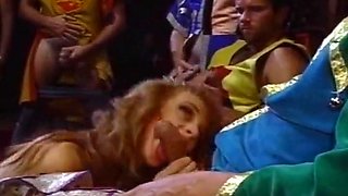 Magnificent Redhead French Milf Fucked In Cosplay Gangbang