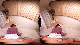Glamour asian temptress hot VR scene