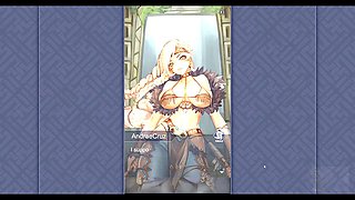 Exciting strip game featuring 3D hentai in a hot 69 position