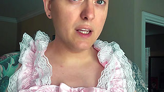 White closet sissy Deanna dresses and sucks bbc huge load