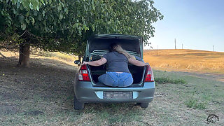 Trunk Tease: Bouncing Outside the Car