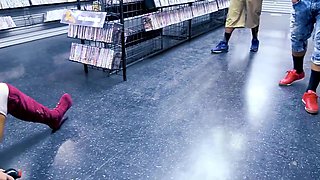 Beautiful teen in public place xxx smutty video