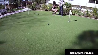 Spicy Mexican House Wife Gabby Quinteros Loves Golf Cock