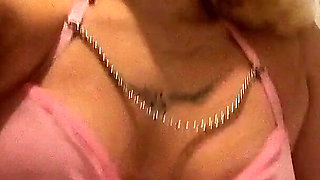 Hot Sexy College Slut Goes Full Naked with a Striptease by Taking Her See Through Pink Dress off and Show Her Pussy & Naked Ass