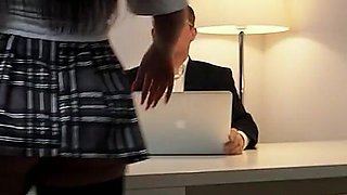 German Curvy Big Boobs and Ass Secretary Seduce to Hard Fuck at Office