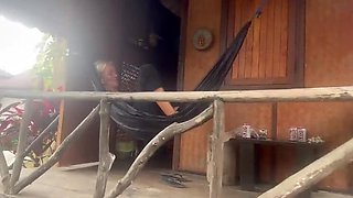 Horny Neighbor Blonde MILF Doggystyle Creampie Fuck in 4K