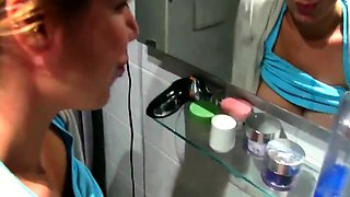 Big-Titted German Girl's Naughty Bathroom Surprise