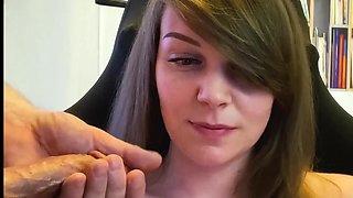 Stroking Cock Over Distracted Pregnant Lady.