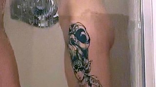 Small tit brunette banged on the floor