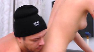 Very Hard Anal with Skinny Teen with Small Tits