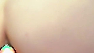 Gothic Babe in Sexy Lingerie Masturbates with a Big Dildo and a Plug in Her Anus