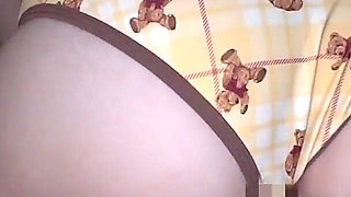 During Bath Time: I Peeked Through the Window and Saw a Quiet, Reserved Girl Masturbating in the Bathroom.