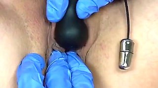 Pussy Worship Me in Sexy Lingerie and Stockings and Latex Glove Fingering and Use Two Dildo to Sweet Pussy of Katerina Hartlova