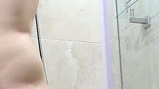 Fat Guy Wild Fuck Skinny Girl in Shower