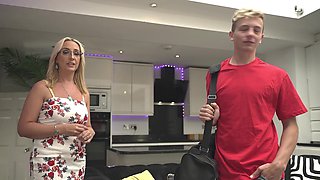 Mature blonde moans while getting fucked hard - Keira Rose