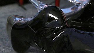 Dominatrix throatfucking useless incel