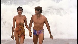 Marina Sirtis sexy on the beach showing us her great