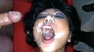 Gangbang Bukkakes Dp And Cums On Busty Asian Manga