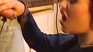 Piss Swap and Cumshot on Feet for Two Vintage Teens and Huge Cock