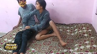 Indian Skinny College Girl Deepthroat Blowjob With Intense Orgasm Pussy Fucking