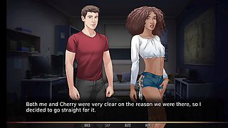 I got caught watching — she took charge