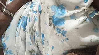 Indian sissy crossdresser sucking boyfriends hard cock