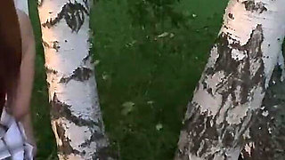 Fucking Hard My Best Friend's Hot Girlfriend in the Forest Again While He's Picking Mushrooms