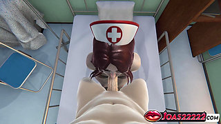 Sexy Nurse Rule34 3D Hentai - Big Tits Fuck, POV Blowjob, and Handjob Service with Cumshot