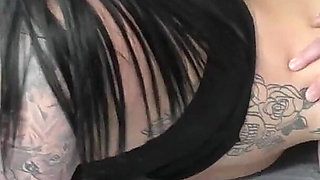 Tattooed BBW MILF's Strap on Threesome.