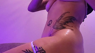 Let's Rub Oil on My Body While I Strip Down for You