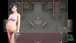 Hentai anime sisters, step brother, pregnant 3d