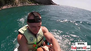 Amateurs Thai teenage suck BWC on jet ski