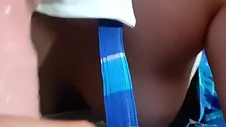 Threesome POV with Sexy Schoolgirl