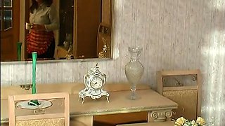 Blonde fist fetish lez licked and toyed in her gaping hole