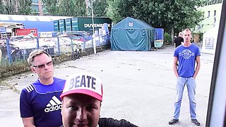 German Curvy Big Ass Mia Blow suprised with Car Fuck