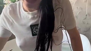 Miss Wet T-shirt Teasing You in the Bathub