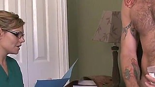 Helpful Nurse Gets a Huge Surprise Cumshot