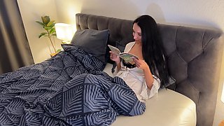 Guy Wanted To Share Bed With His Sexy Buxom Stepmom But Couldn't Help Fucking Her