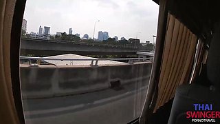 Asian Thai mama on the public bus - homemade