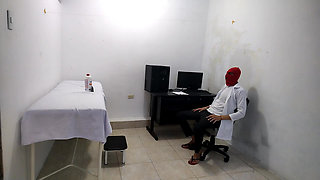 Perverted Doctor Masturbates After Treating a Cute Patient